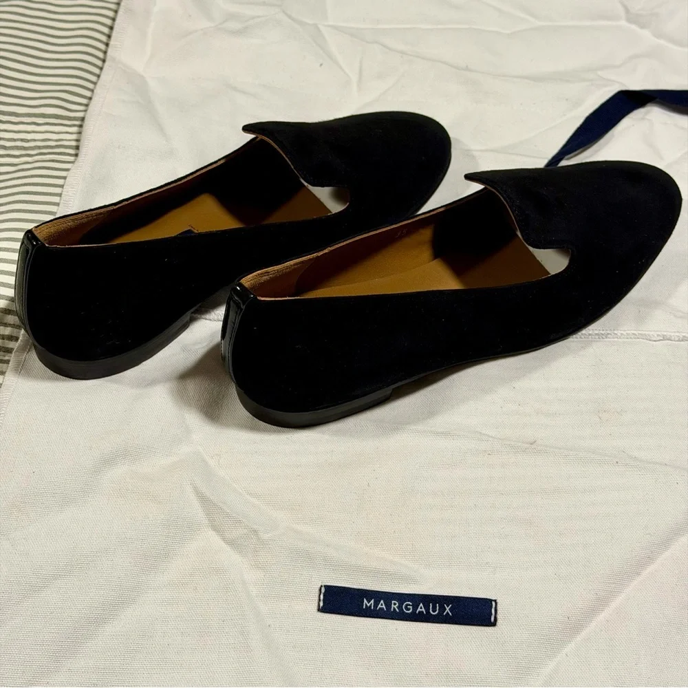NWOT Margaux ‘The Loafer’ in Black Suede Size 5.5 Narrow Width